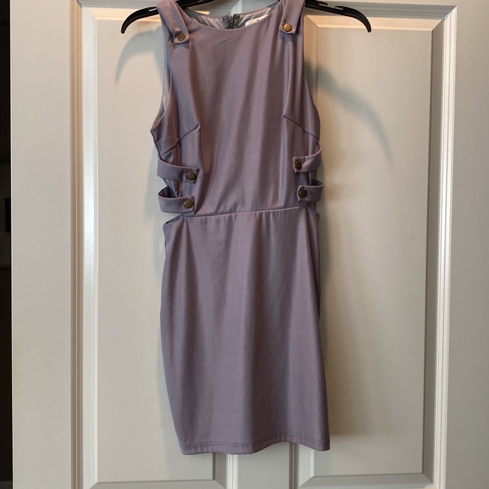 Rare London Gray Mini Dress